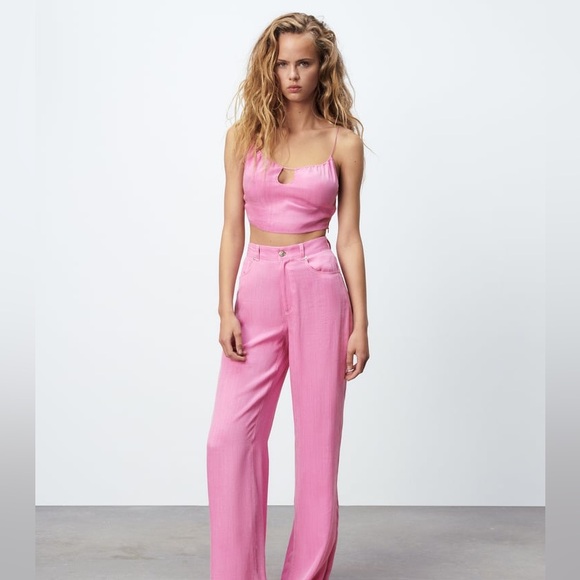 Pink Zara Crop Top - US L - Picture 4 of 9
